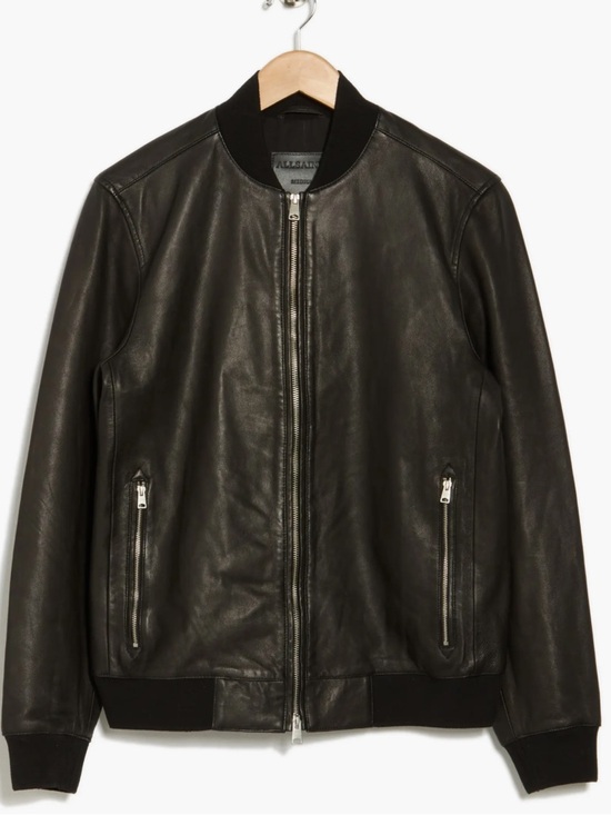 All Saints Other - All Saints Black Leather Bomber Jacket